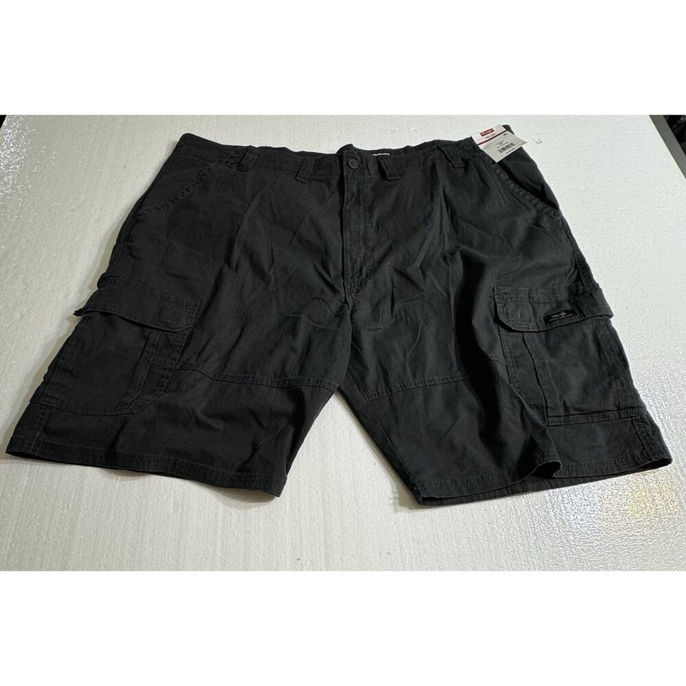 Wrangler Men's Epic Soft‎ Cotton Stretch Relaxed Fit Cargo Shorts Gray Size 46